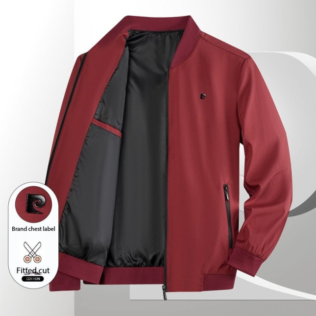 Pierre Cardin Crimson Mod Red Bomber Jacket PD53B1K309ZH60